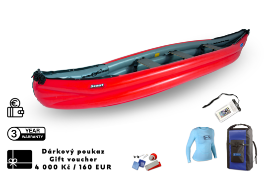 Gumotex kánoe Scout s poukazem 4 000 Kč (160 EUR) Gumotex kánoe Scout s poukazem 4 000 Kč (160 EUR) 1
